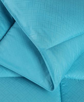 Monochrome Basketweave Plush Microfiber Down Alternative Comforter, Twin XL