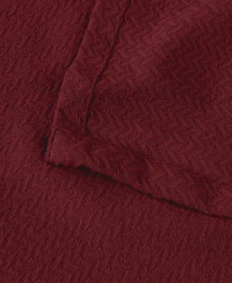 Nobel Cotton Jacquard Dobby Weave Textured Chevron Lightweight Woven Throw, 50" x 60"