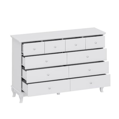 55.1" MDF 10-Drawer Storage Dresser Cabinet