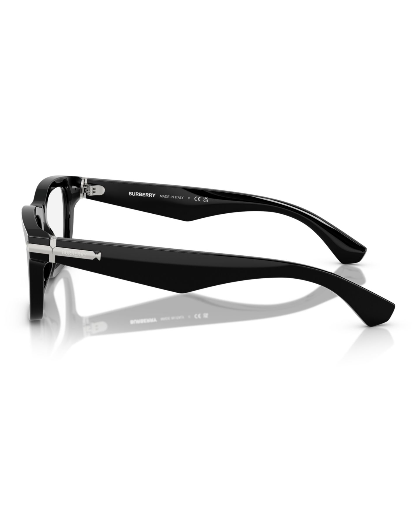 Мужские очки Burberry Man Rectangle Plastic BE2419 Eyeglasses, цвет: Чёрный — фото 3