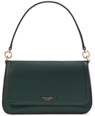 kate spade new york - Hudson Pebbled Leather Flap Small Shoulder Bag