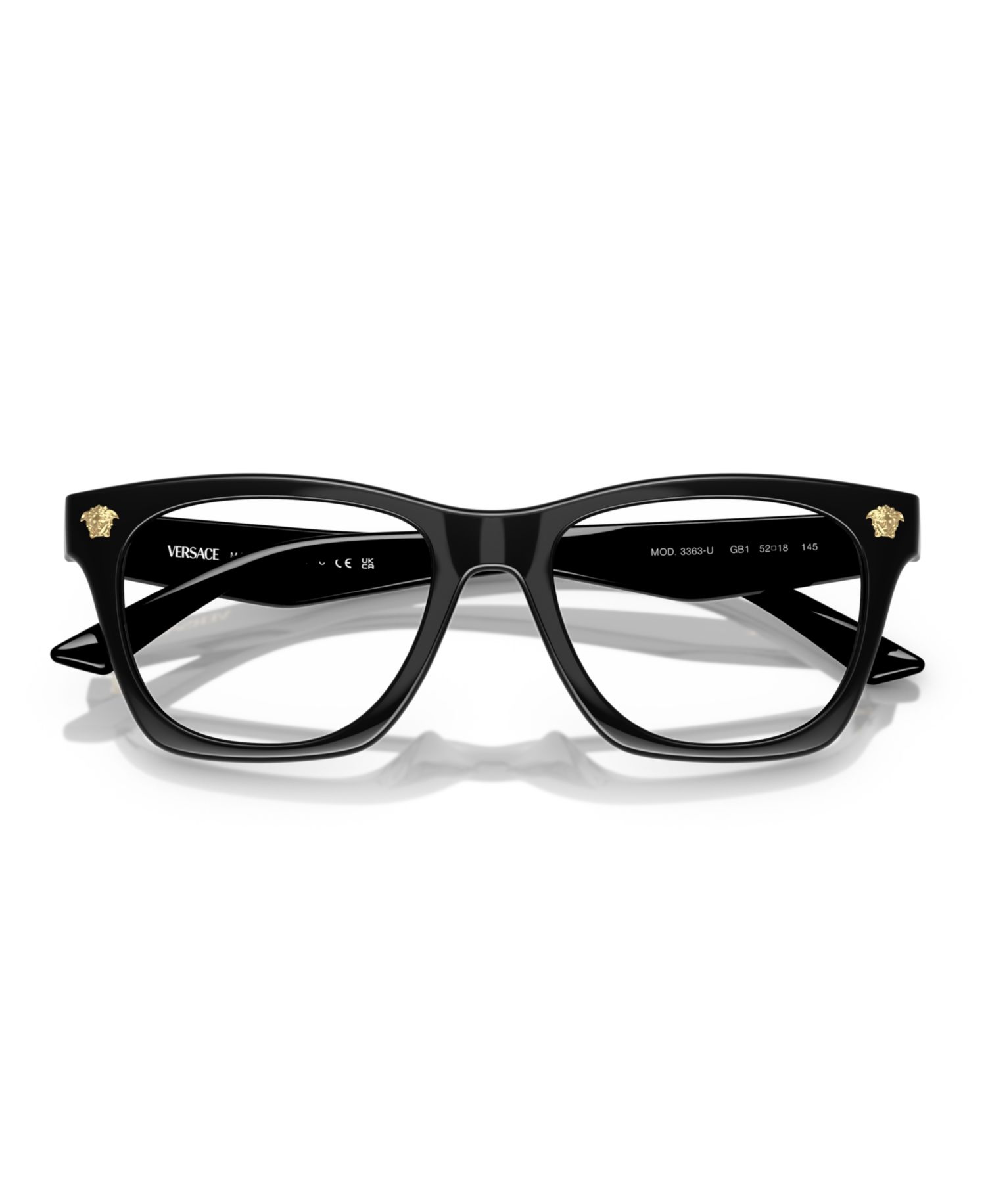 Man Square Plastic VE3363U Eyeglasses