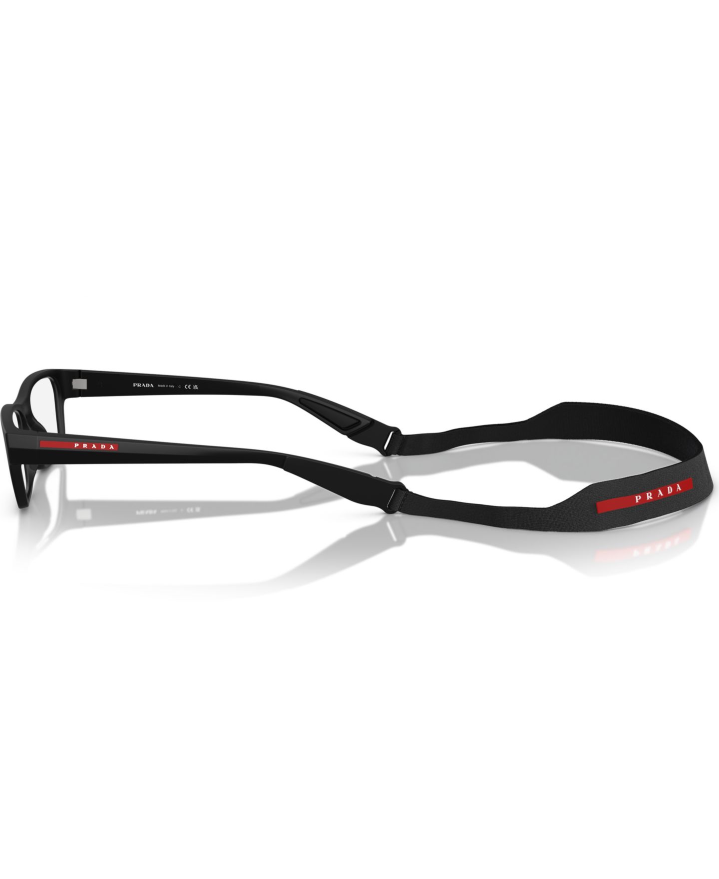 Мужские очки PRADA LINEA ROSSA Man Pillow Plastic PS 03RV Eyeglasses, цвет: Матовый чёрный — фото 3