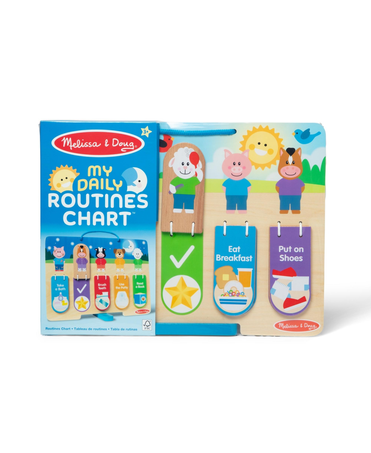 Melissa & Doug Daily Routines Chart In Display In Multi-color