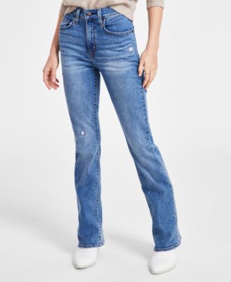 High waisted fashion bootcut jeans levis