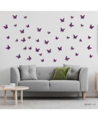 Home 12 pieces (2.95”), 12 pieces (3.35”), 24 pieces (2.95”) 3D Removable DIY Butterfly Wall Decor with 3 Wing Designs (48pcs)