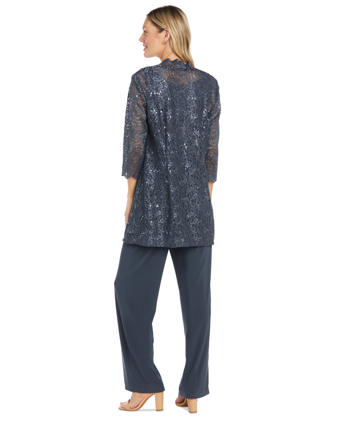 R & M Richards Petite Embellished Jacket, Sleeveless Top & Pants Set