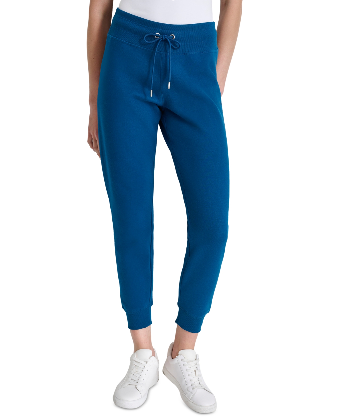 Women's Embroidered Logo Cuff Fleece Jogger Sweatpants - Poseidon