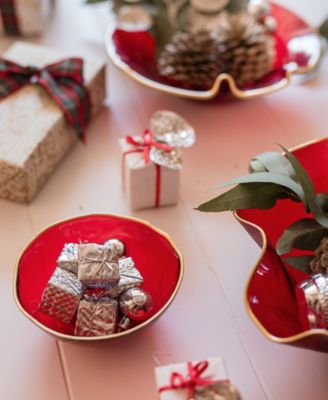 Holiday Glass Berry Bowl