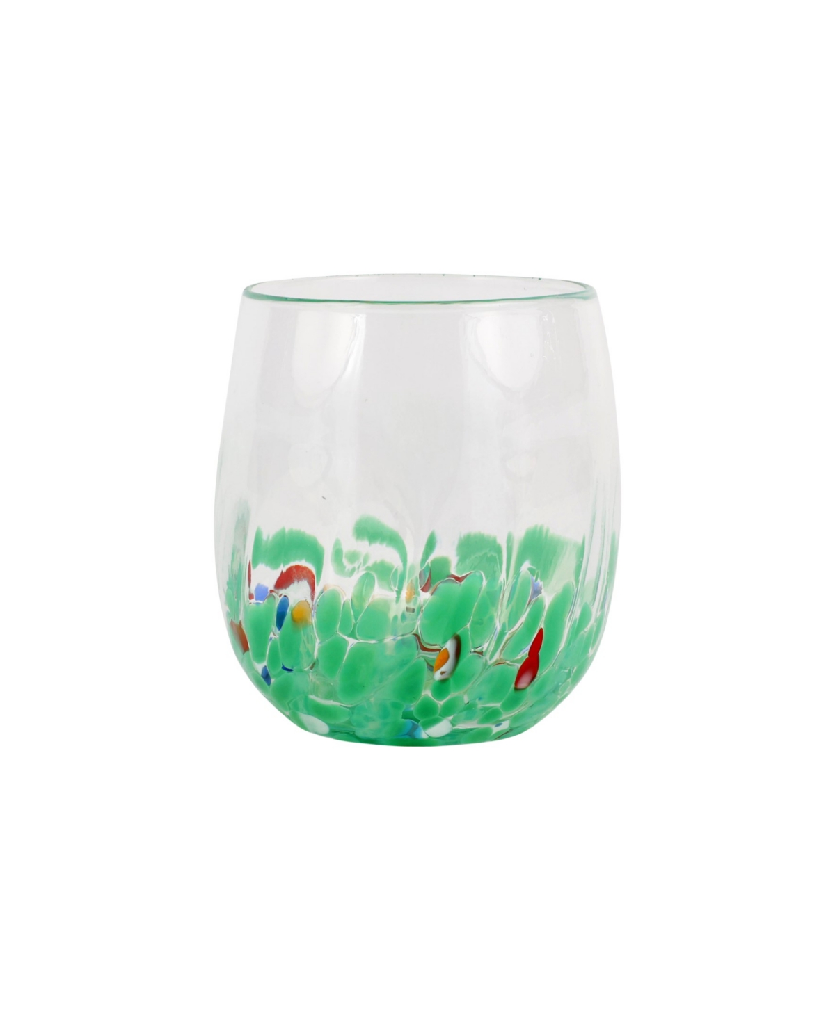 Vietri Chiara Short Tumbler In Green