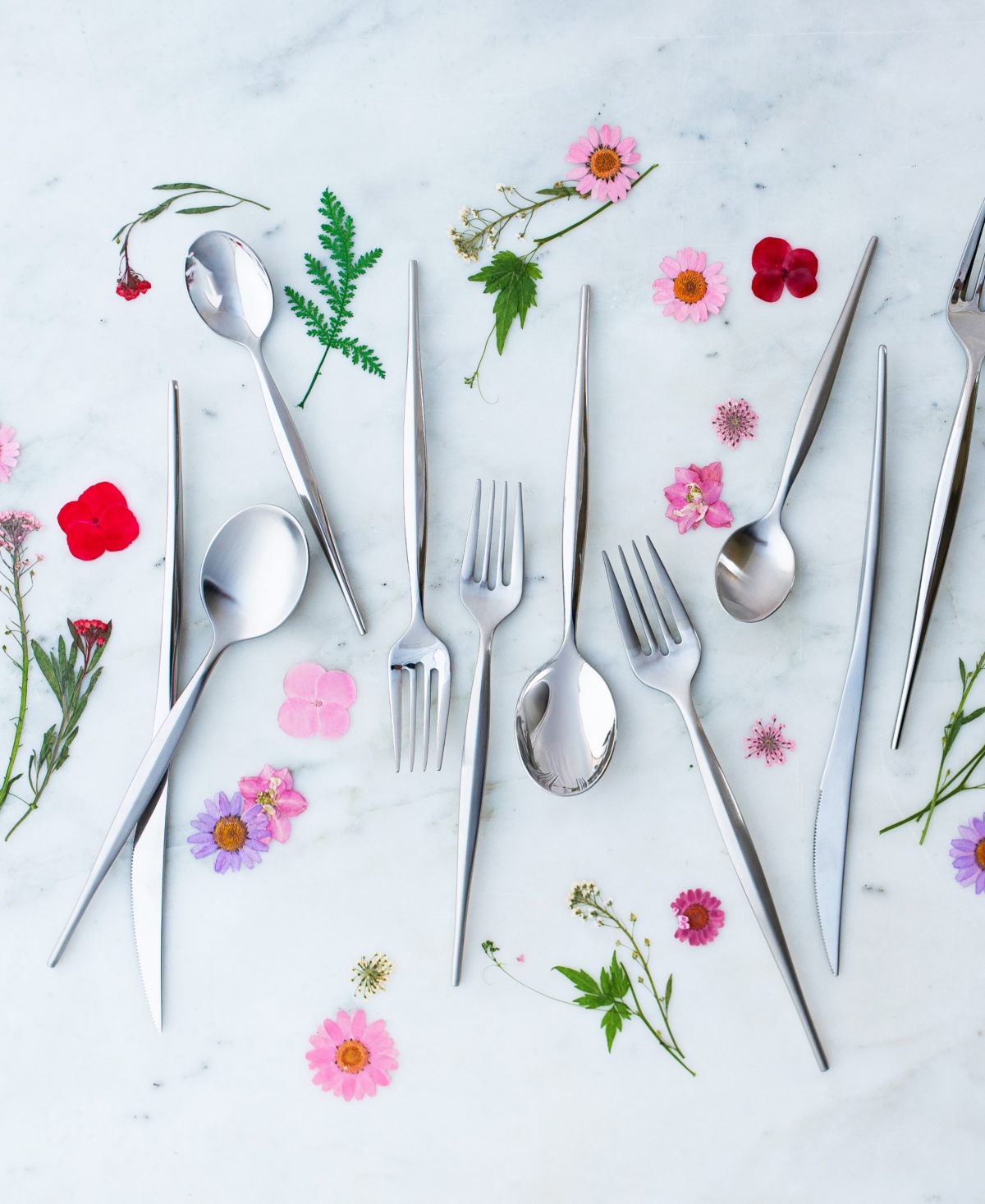 Vietri Natura Satin Place Fork In Silver