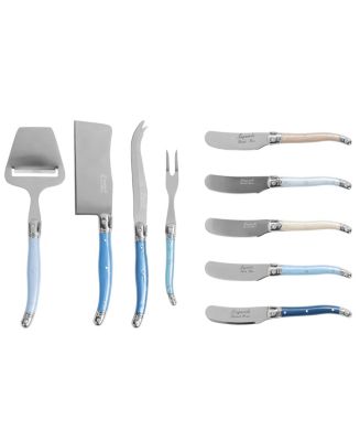 French Home Essential Laguiole Cheese 9-Piece Knife and Spreader Set with Handles - Macy's