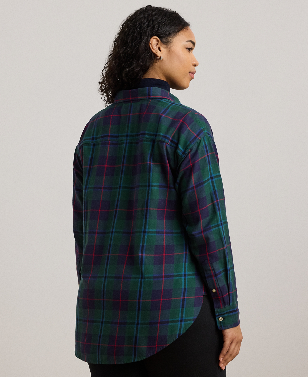 Lauren Ralph Lauren Plus Size Plaid Crest Shirt