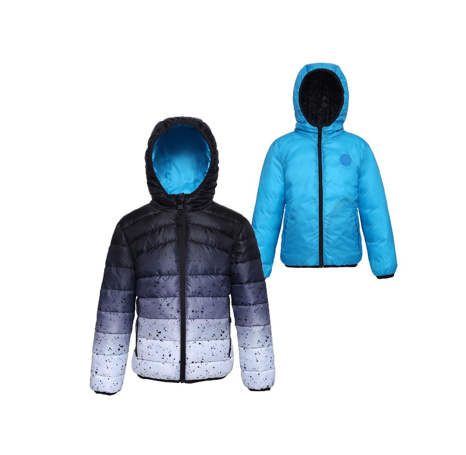 Little and Big Boys' Reversible Lightweight Puffer Jacket