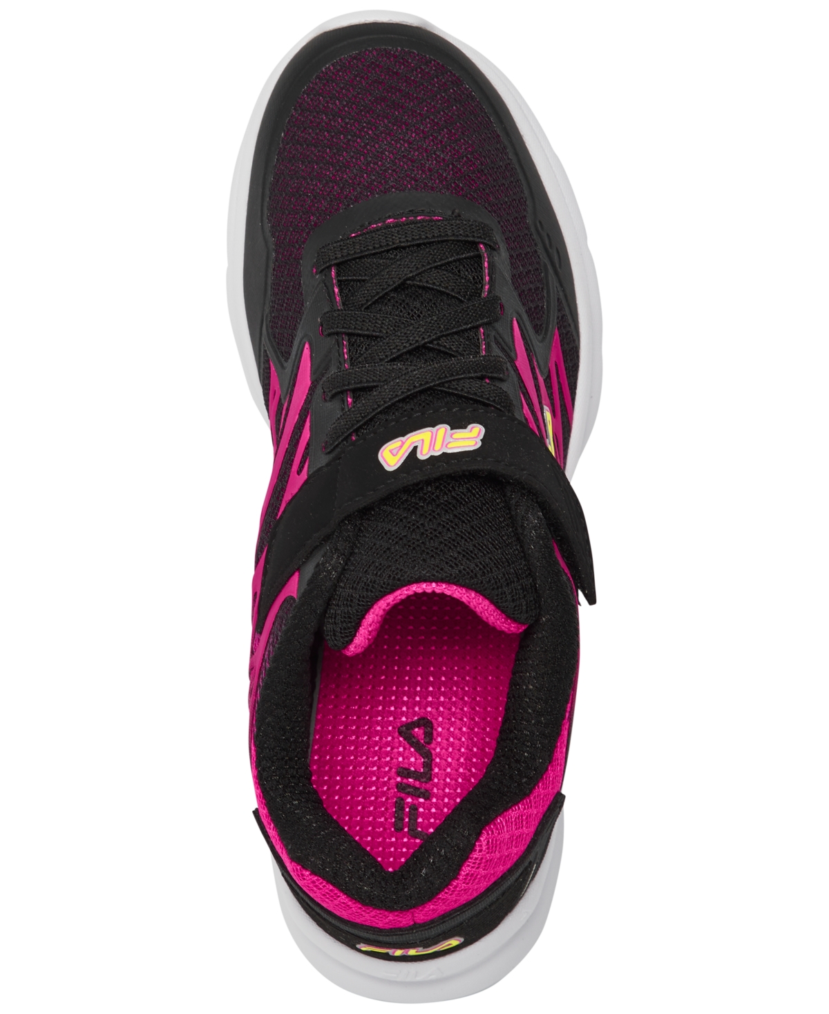 Fila Little Girls Finition 7 Fastening Strap Casual Sneakers from Finish Line -Pink