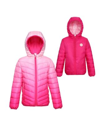 Girls Reversible Lightweight Puffer Jacket