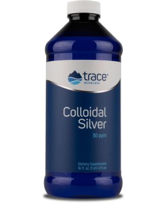 Trace Minerals Colloidal Silver Liquid Supplement, Super-Oxygenated ...