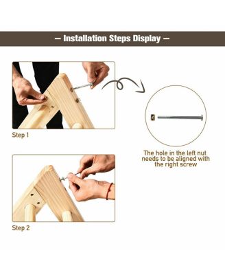 Wooden Triangle Climber for Toddler Step Training