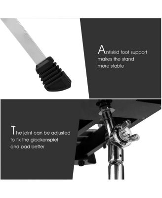 30 Notes Percussion with Practice Pad Mallets Sticks Stand