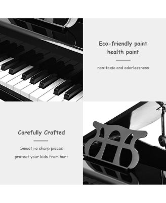 30-Key Kids Piano Keyboard Toy with Bench Piano Lid and Music Rack