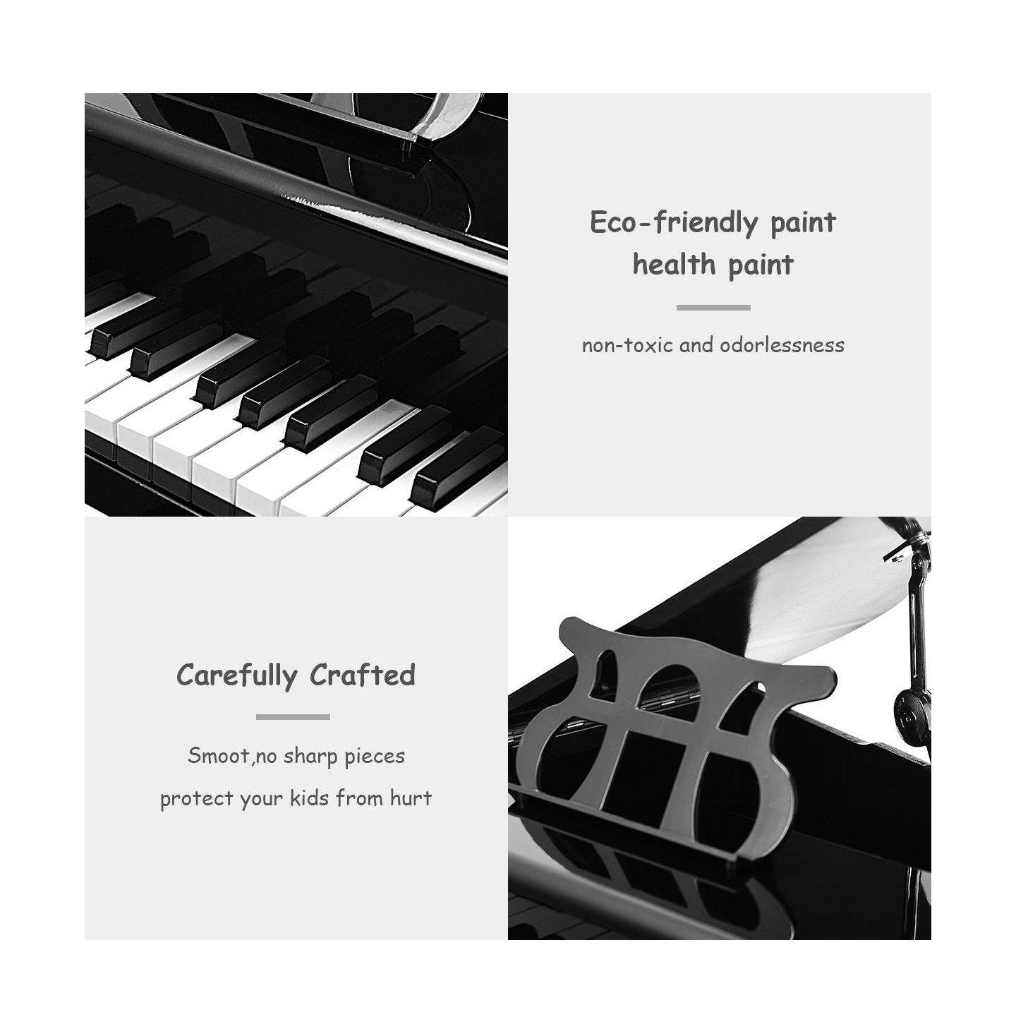 Детские игрушки SUGIFT Kids Beginner 30-Key Piano Keyboard, 3-Piece Set, Ages 3+ — фото 6