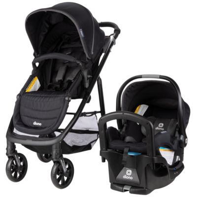 Quantum 4 3-in-1 Travel System with LiteClik30 R SafePlus Infant Car Seat and Base, Gray Slate