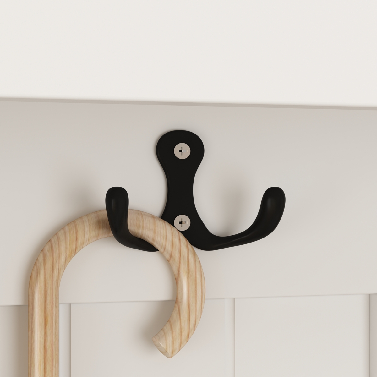 Famapy White Coat Rack Hall Tree with Hooks, Storage Bench, 2-Drawers