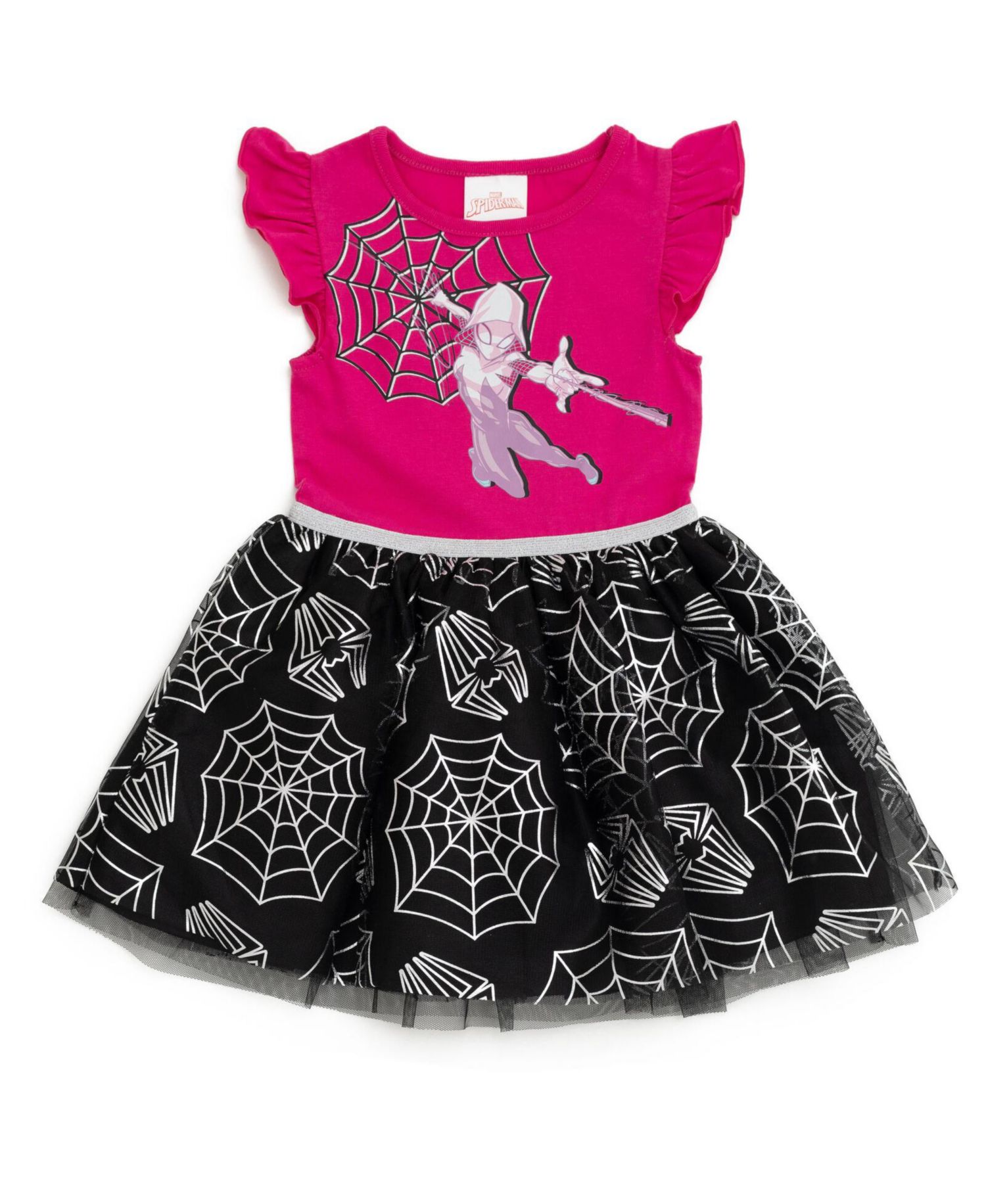Girls Marvel Ghost Spider Tulle Tutu Dress to
