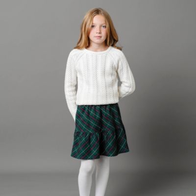 Toddler Girls Organic Pull-on Flounce Party Skirt