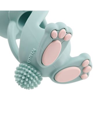 Bobbie Bunny Baby Teether Toy Eucalyptus Green | Twist & Bounce Teething Toy