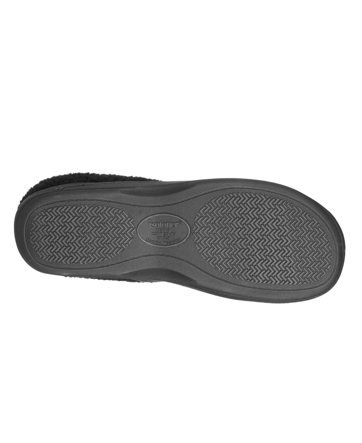 Мужские сабо Isotoner Lewis Clog Slippers with Memory Foam, цвет: Серо-бежевый — фото 8