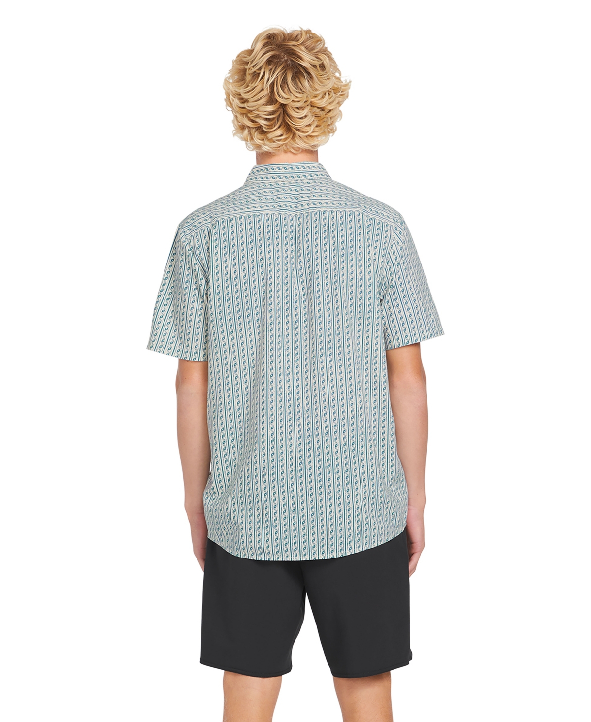 Volcom Men's Scaler Stone Woven Short Sleeve Shirt