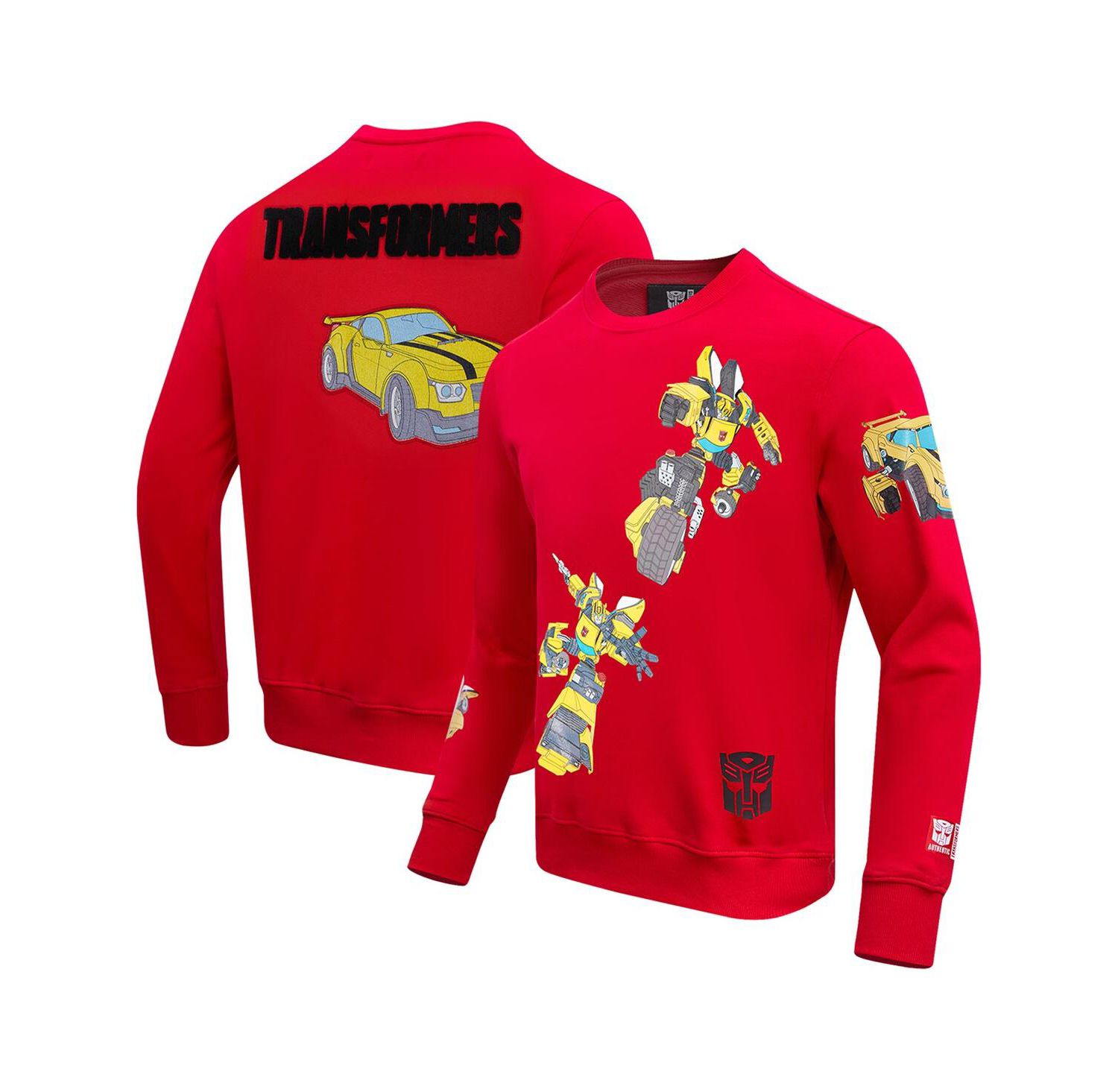 Men's and Women's Bumblebee Transformers Happy and Together Pullover Sweatshirt