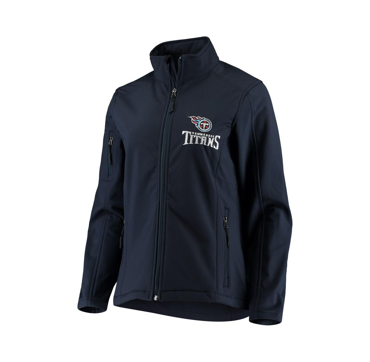 Women's Navy Tennessee Titans Full-Zip Sonoma Softshell Jacket