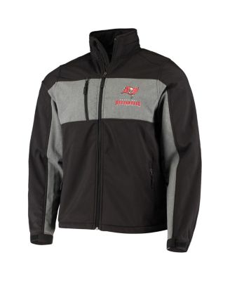 Men's Black Tampa Bay Buccaneers Circle Zephyr Softshell Full-Zip Jacket