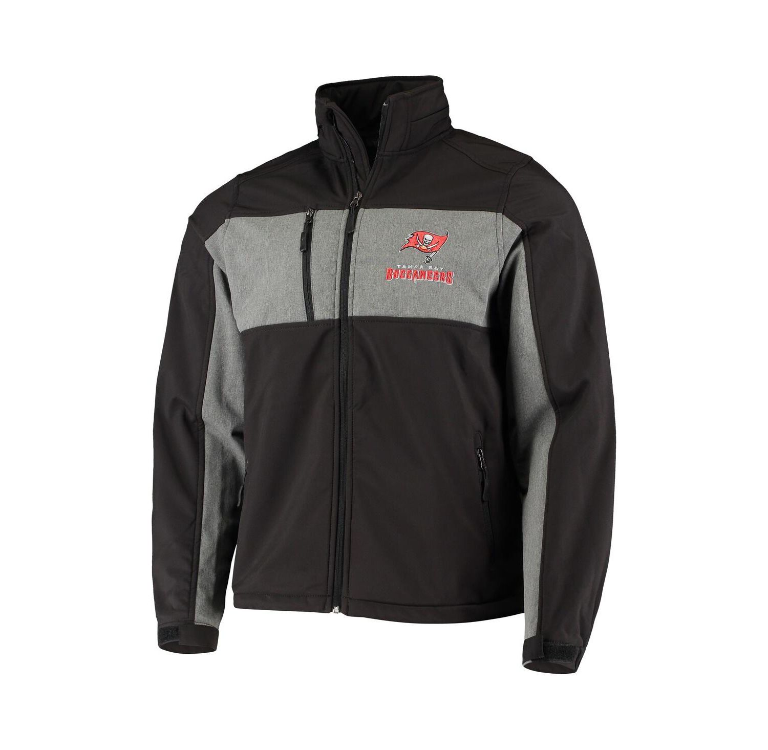 Men's Black Tampa Bay Buccaneers Circle Zephyr Softshell Full-Zip Jacket