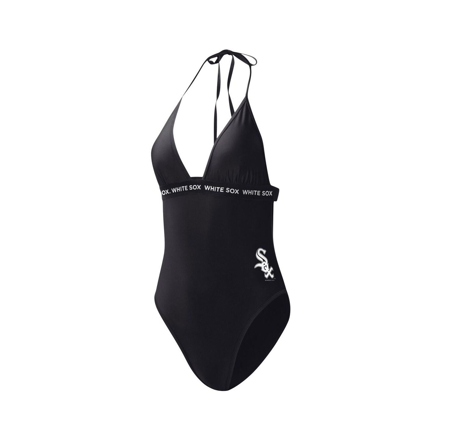 Women's Black Chicago White Sox Full Count One-Piece Swimsuit