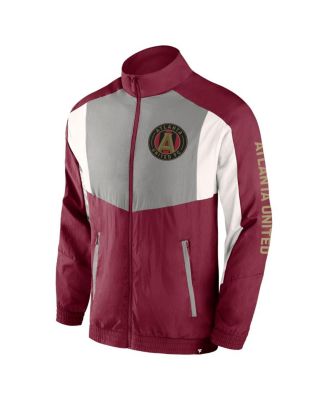Men's Red Atlanta United FC Net Goal Raglan Full-Zip Track Jacket