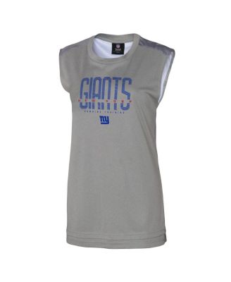 Women's Gray New York Giants No Sweat Tank Top