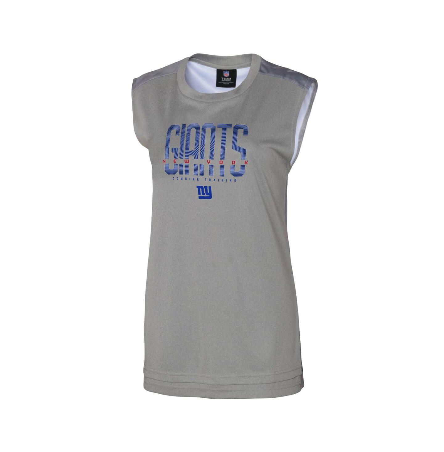 Женский топ Outerstuff Gray New York Giants No Sweat Tank Top — фото 3