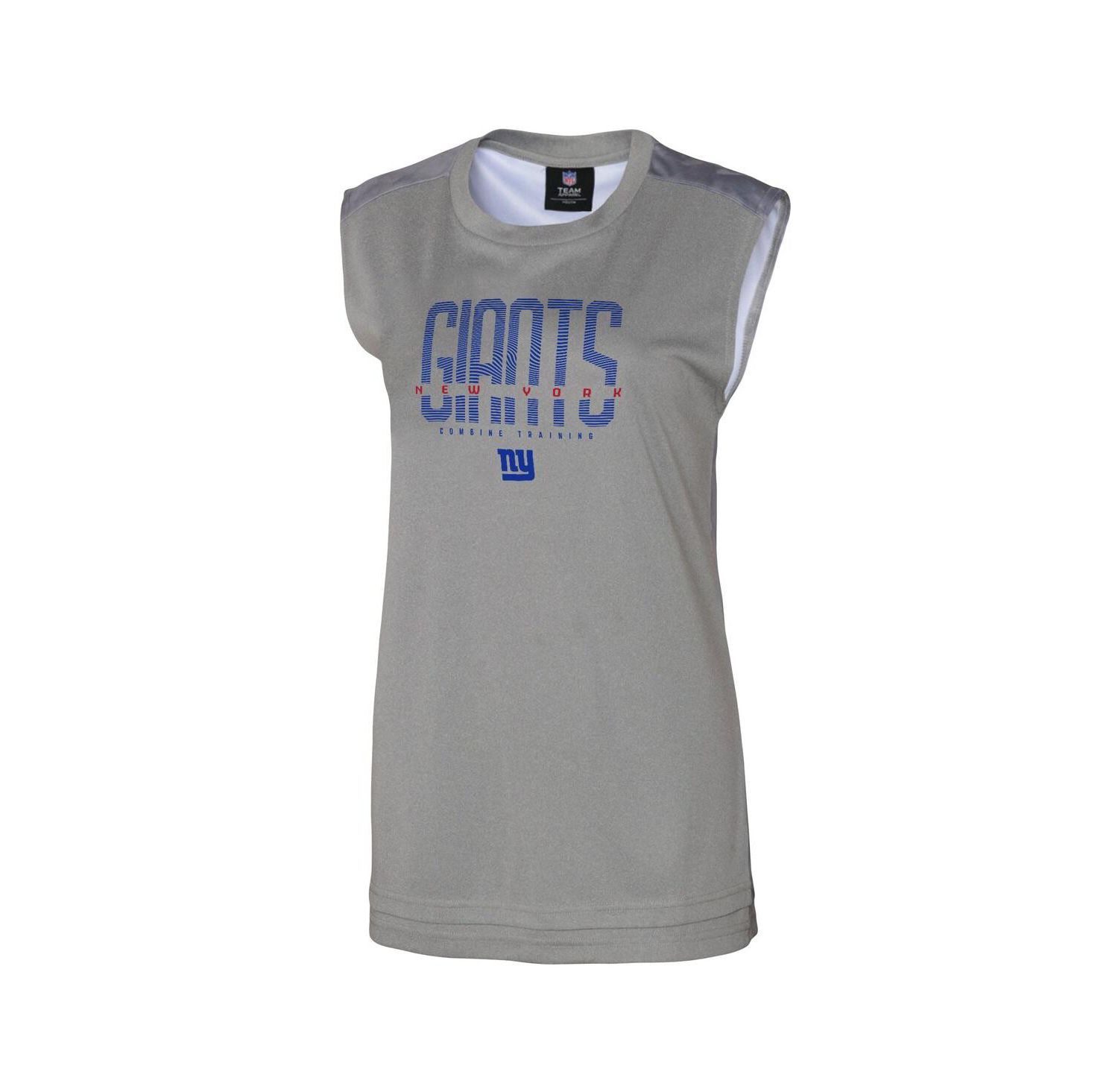 Women's Gray New York Giants No Sweat Tank Top