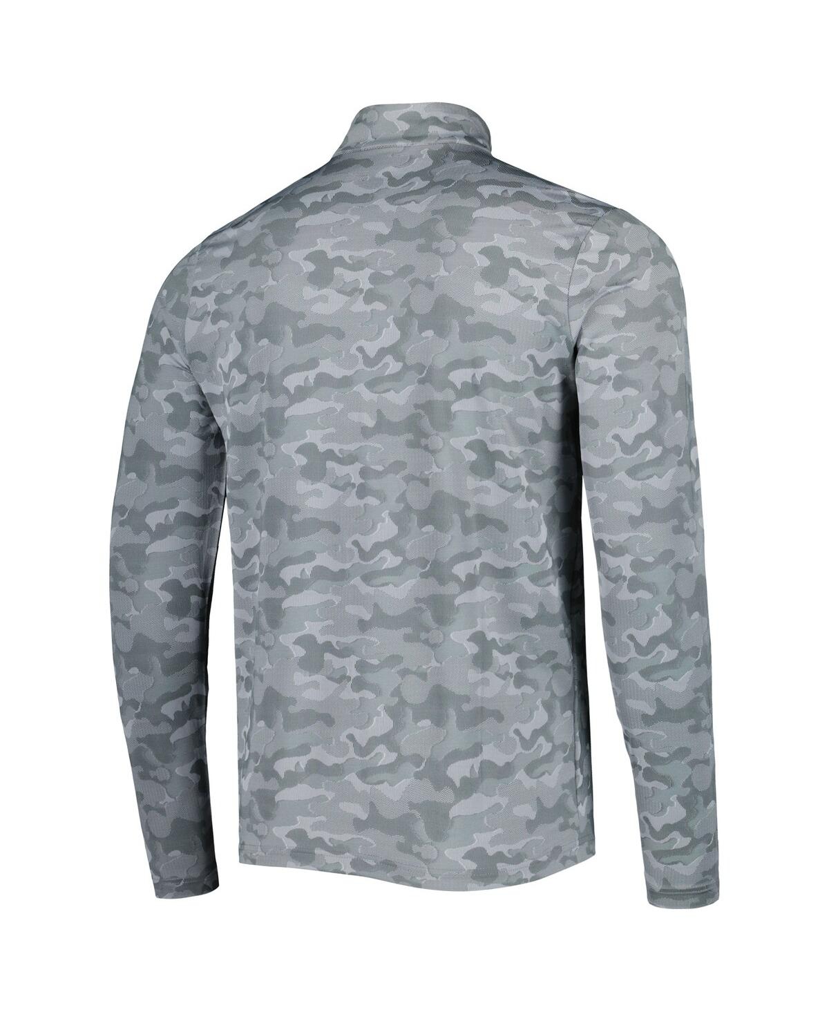 Antigua Men'sCleveland Browns Brigade Throwback Quarter-Zip Top - Gray