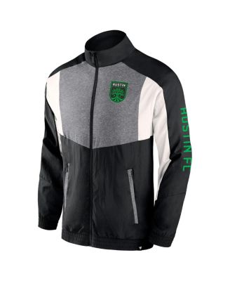 Men's Black Austin FC Net Goal Raglan Full-Zip Track Jacket