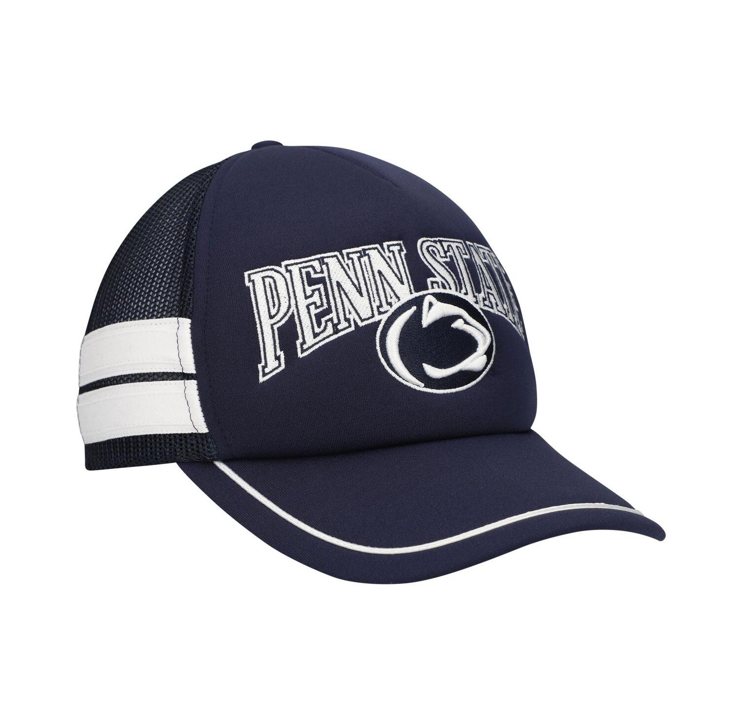 Men's Navy Penn State Nittany Lions Sideband Trucker Adjustable Hat