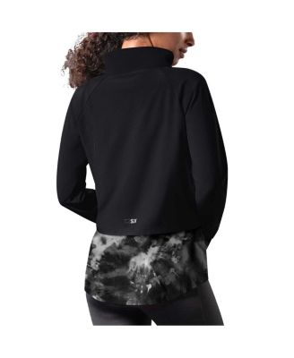 Women's Black Cleveland Browns Grace Raglan Full-Zip Running Jacket