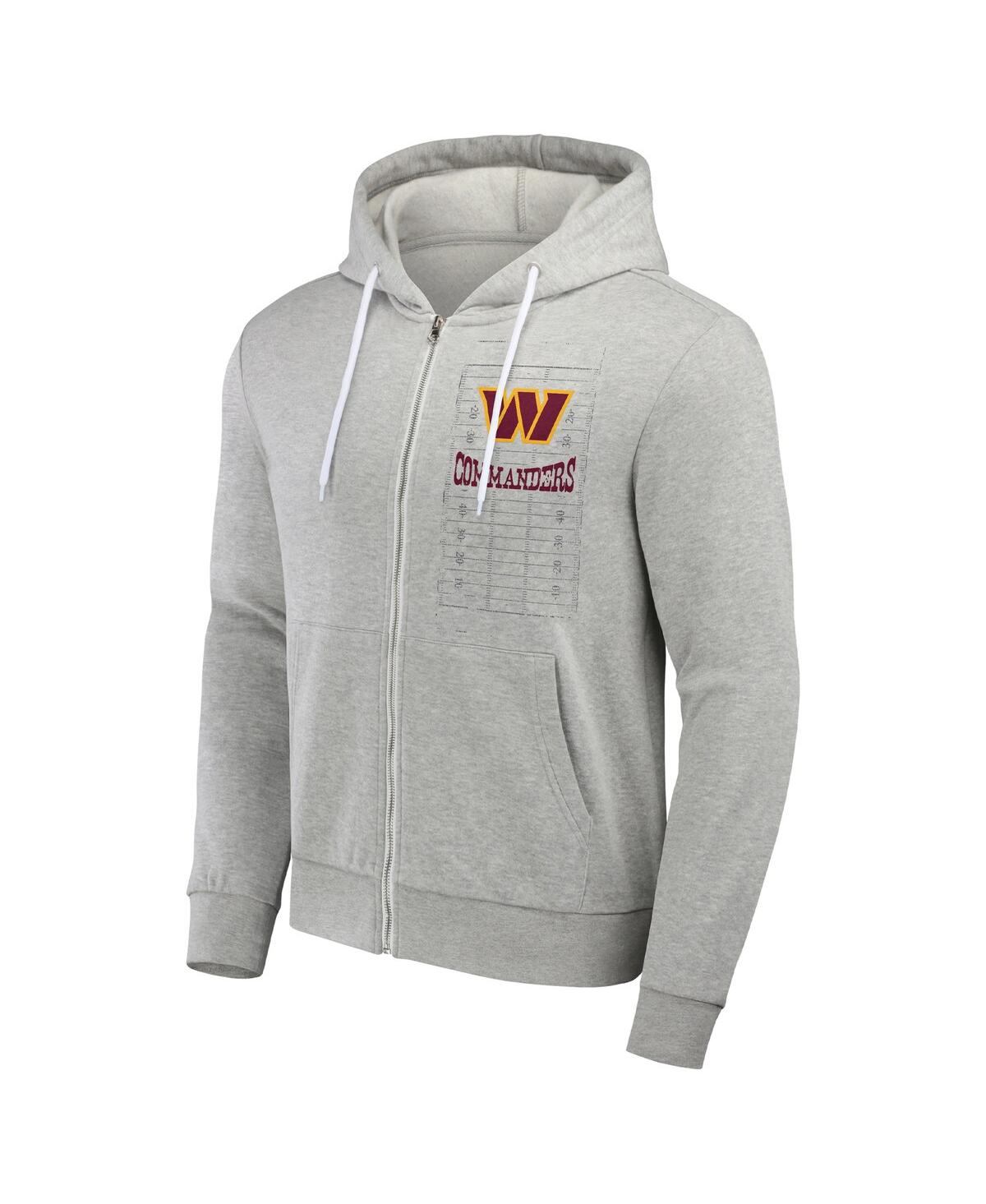 Nfl x Darius Rucker Collection by Fanatics Men'sWashington Commanders Domestic Full-Zip Hoodie - Heather Gray