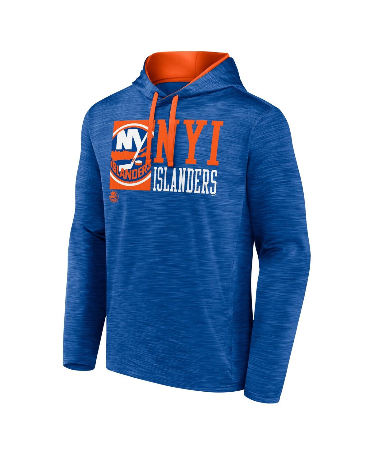 Fanatics Men's Royal New York Islanders Never Quit Pullover Hoodie In Royal