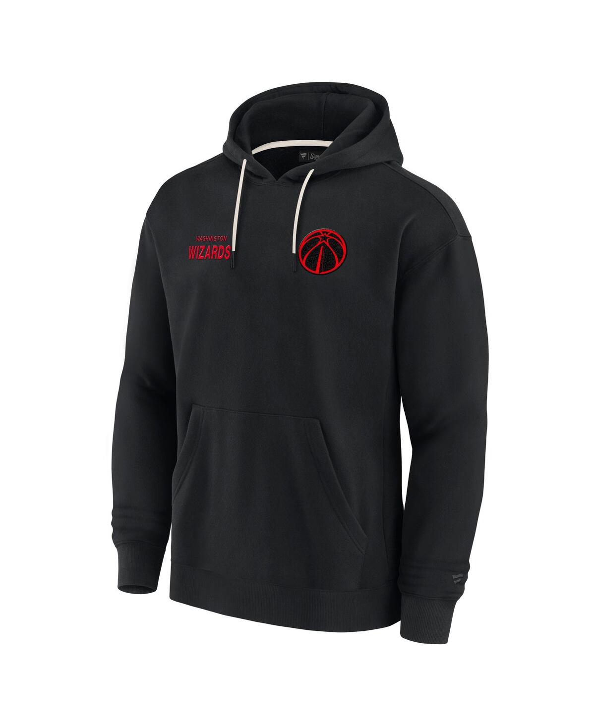 Shop Fanatics Men's And Women's Black Washington Wizards Elements Super Soft Fleece Pullover Hoodie