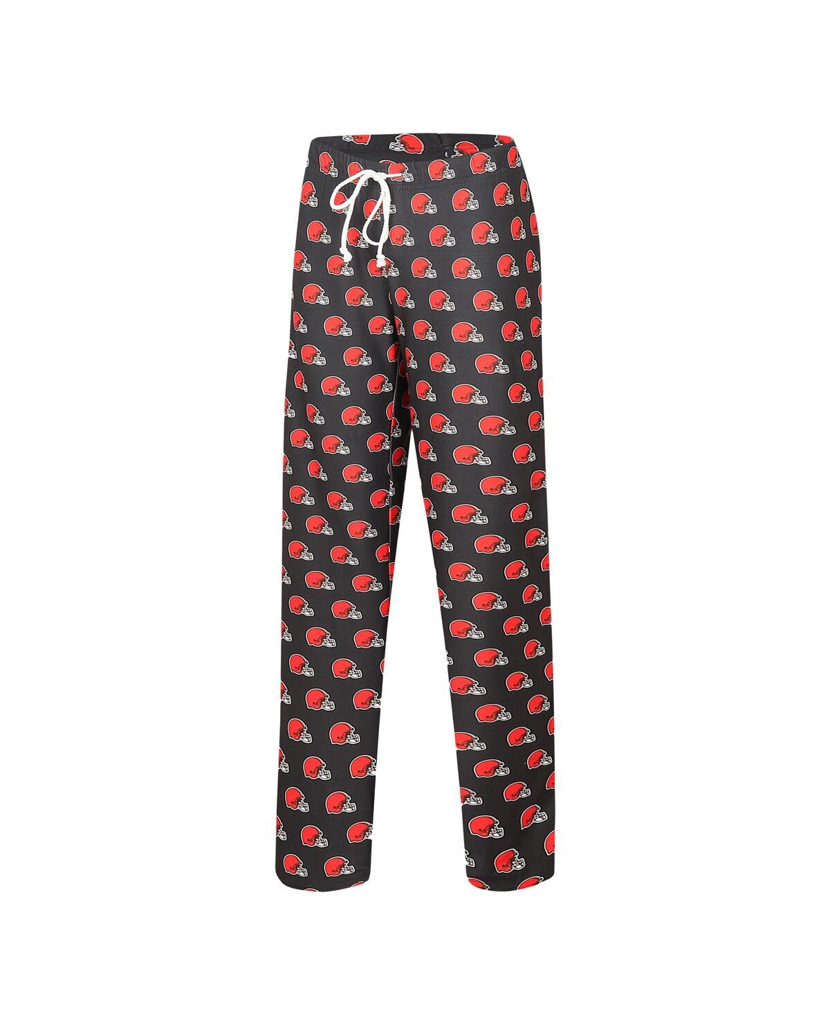 Concepts Sport Women's Brown Cleveland Browns Gauge Allover Print Sleep Pants In Brown