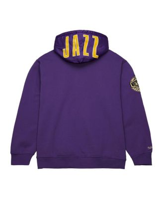 Men's Purple Utah Jazz Team OG 2.0 Vintage Logo Fleece Pullover Hoodie